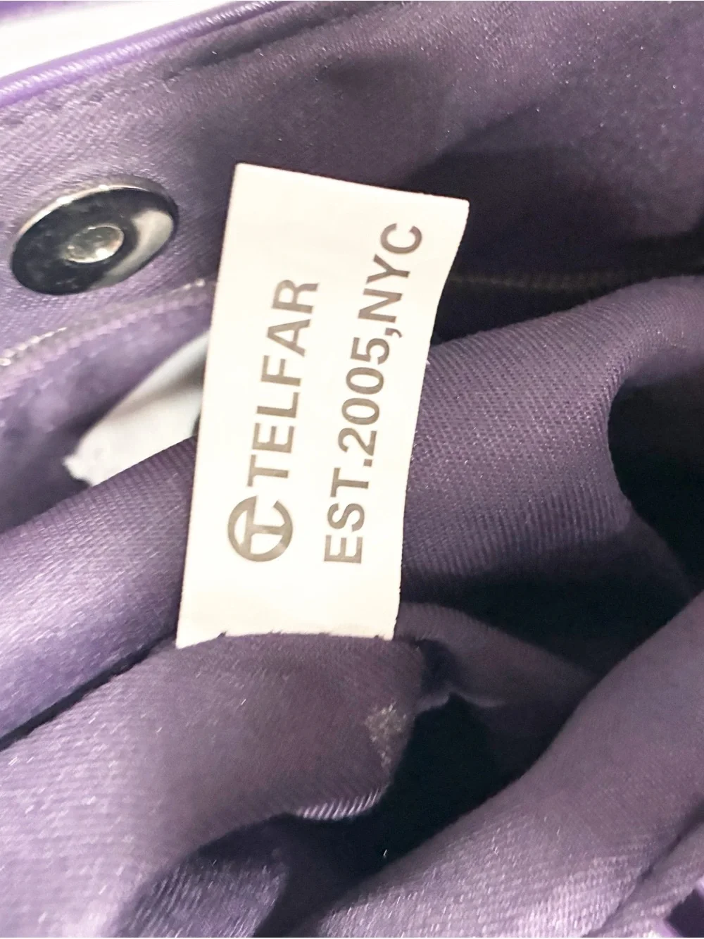 Telfar Large Shopping Bag Grape Purple Tote Handbag Shoulderbag